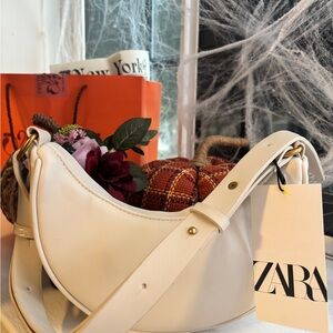 Zara Off-White Shoulder Bag